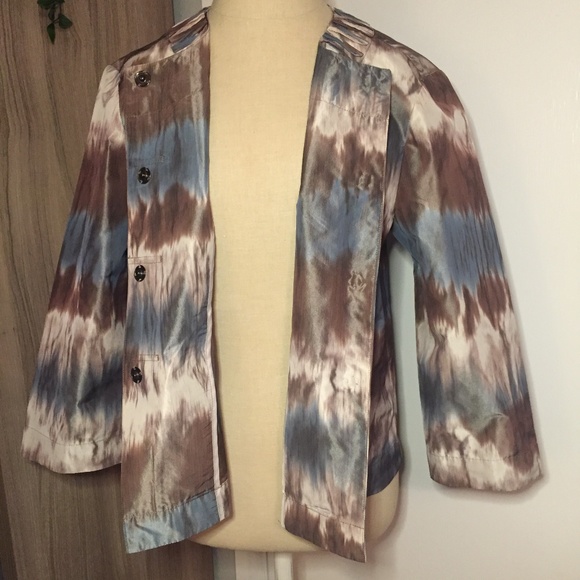 CHICOS Snap Up Lightweight Travelers Jacket Size 1 - Picture 4 of 7